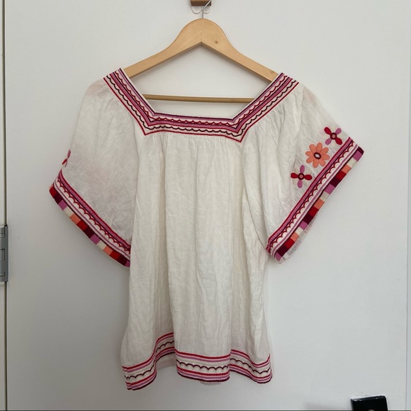 Madewell Embroidered Sandblossom Top XXS - Picture 4 of 7